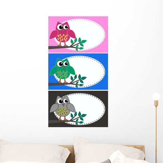Owls Wall Mural