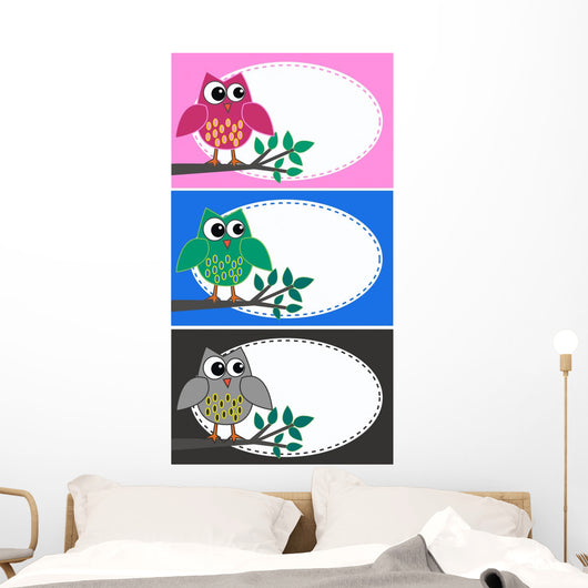 Owls Wall Mural