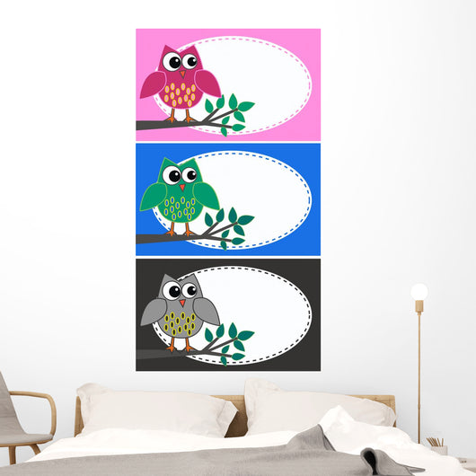 Owls Wall Mural
