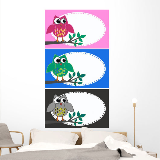 Owls Wall Mural