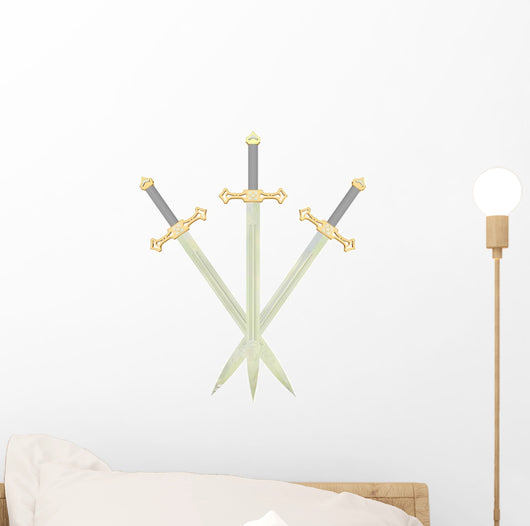 Three Battle swords Wall Decal