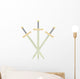 Three Battle swords Wall Decal