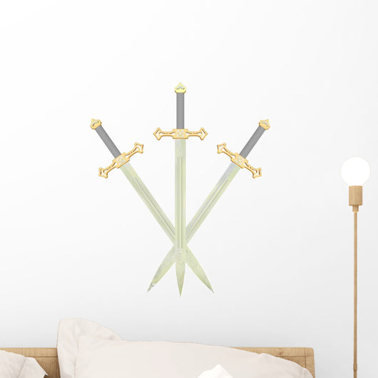 Three Battle swords Wall Decal