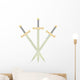 Three Battle swords Wall Decal
