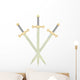 Three Battle swords Wall Decal