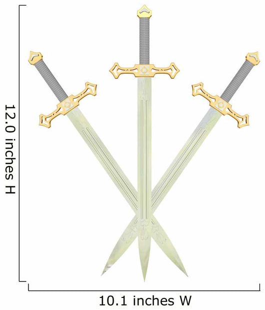 Three Battle swords Wall Decal