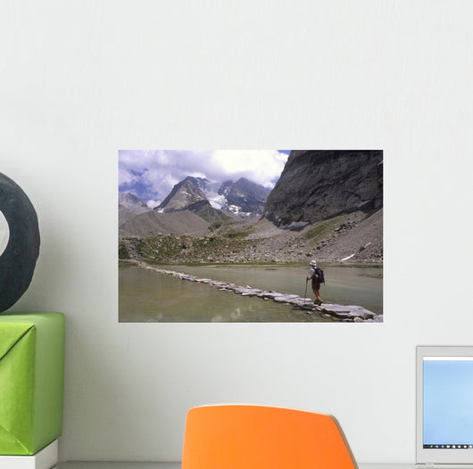 escursionista, trekker, in vanoise Wall Mural