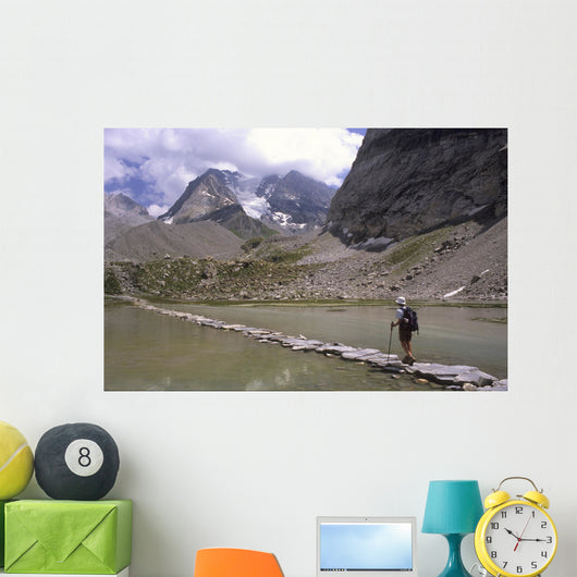 escursionista, trekker, in vanoise Wall Mural