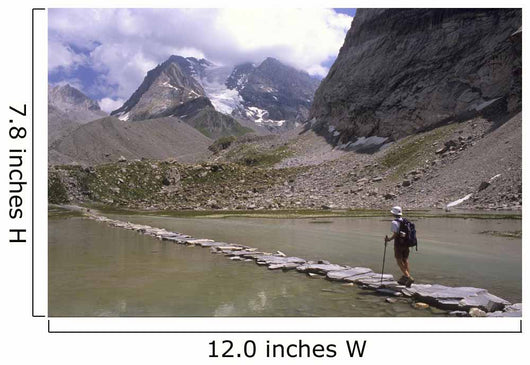 escursionista, trekker, in vanoise Wall Mural