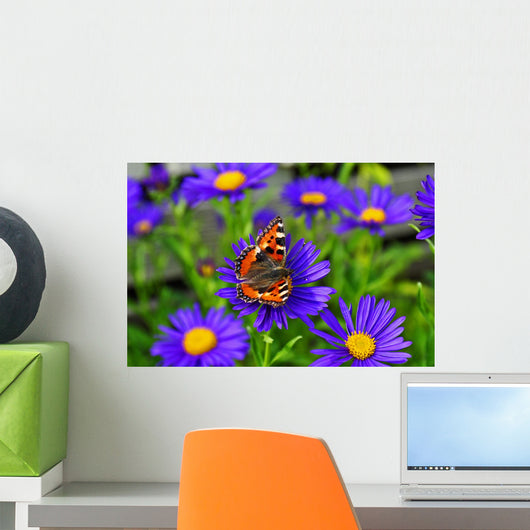 Butterfly Flower Wall Mural