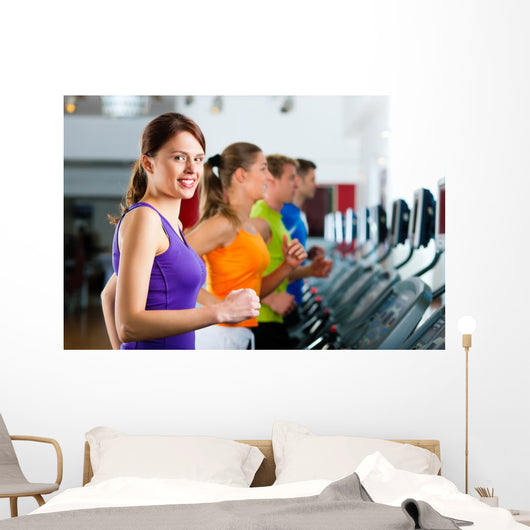 People Gym Treadmill Running