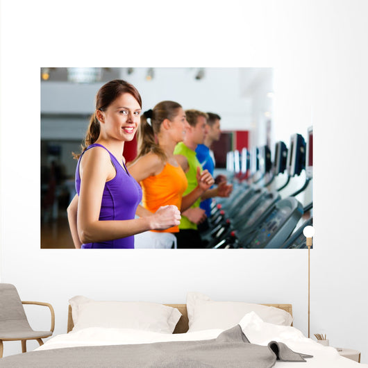 People Gym Treadmill Running