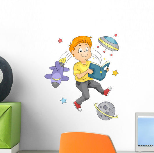 Space Book Wall Decal