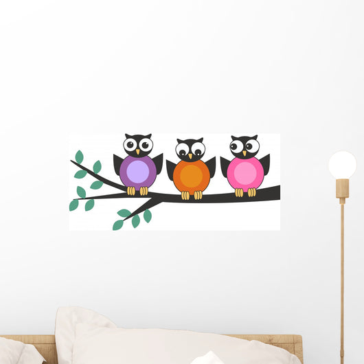 Owls Wall Mural