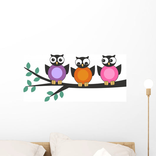 Owls Wall Mural