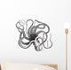 Common octopus (Octopus vulgaris), vintage engraving. Wall Decal