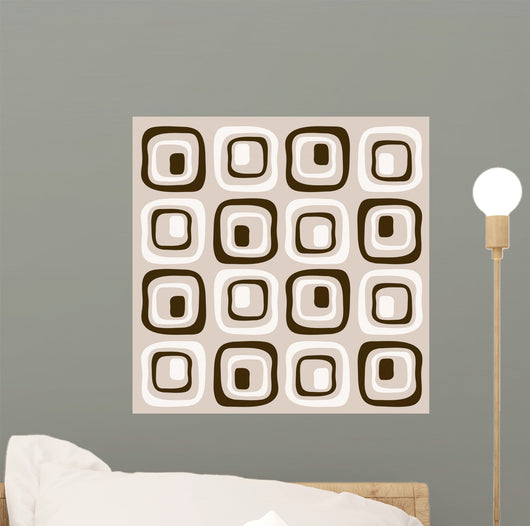 Retro Squares Wall Mural