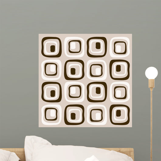 Retro Squares Wall Mural