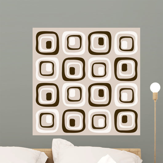 Retro Squares Wall Mural