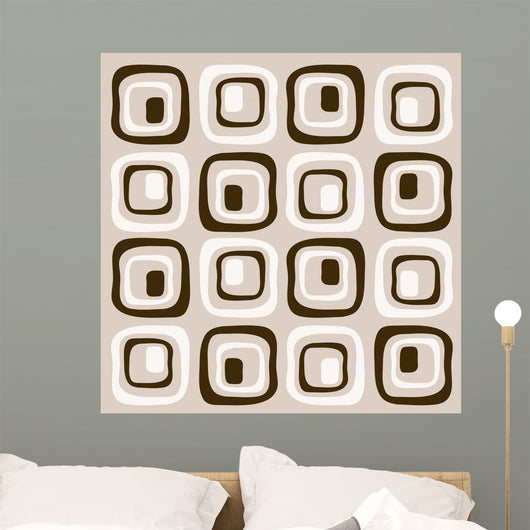 Retro Squares Wall Mural