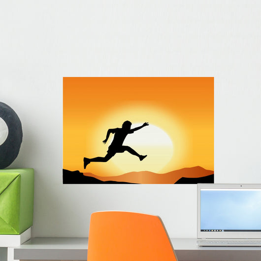 Saut Homme Silhouette