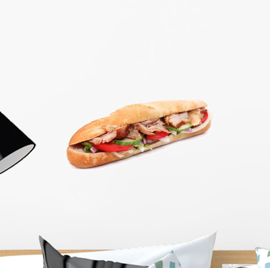 Gyros Baguette over White