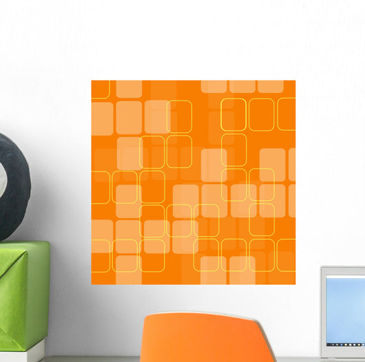 Retro Squares Wall Mural