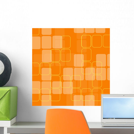 Retro Squares Wall Mural