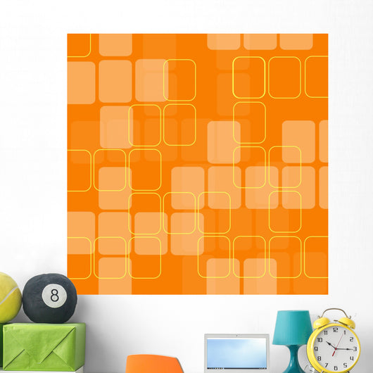 Retro Squares Wall Mural