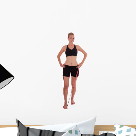 Junge Frau mit Deuserband Wall Decal
