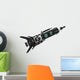 Black Spaceship Wall Decal