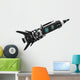 Black Spaceship Wall Decal