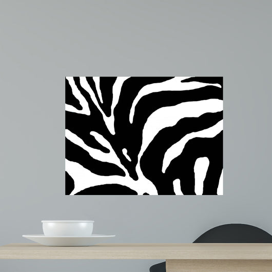 Abstract Zebra Print Wall Decal