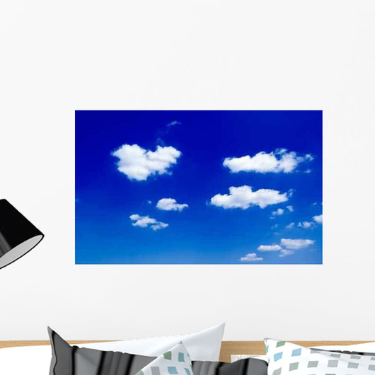 Beautiful White Clouds Blue Wall Decal