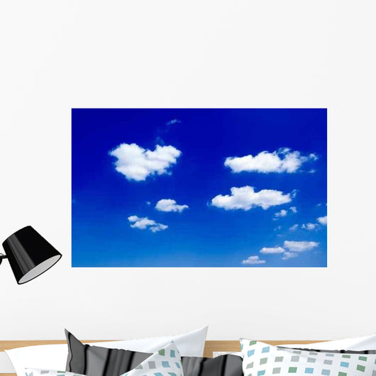 Beautiful White Clouds Blue Wall Decal