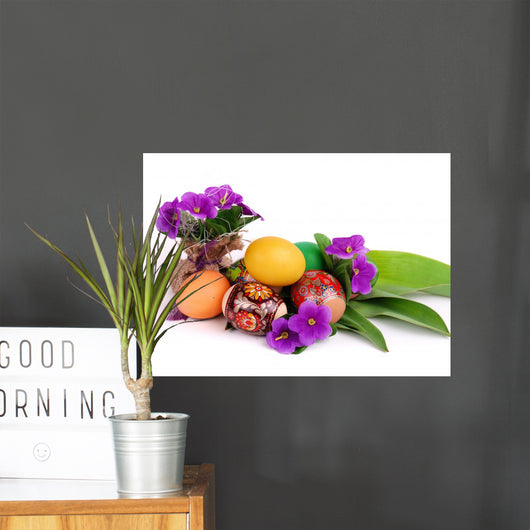 Easter Eggs and Flowers