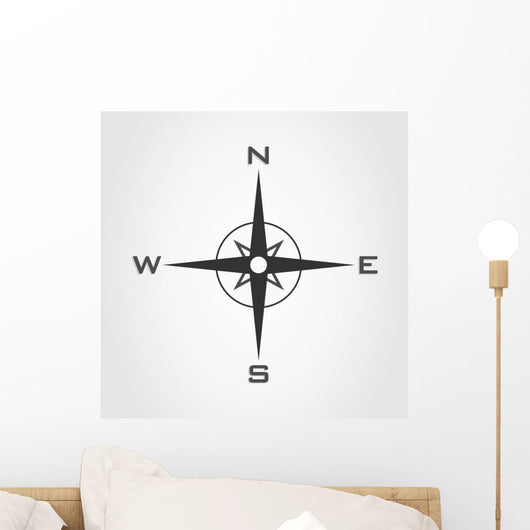 True North Compass Wall Decal