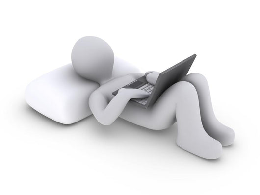 Person Lying down with Wall Decal