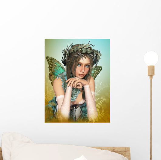 Butterfly Girl Wall Mural