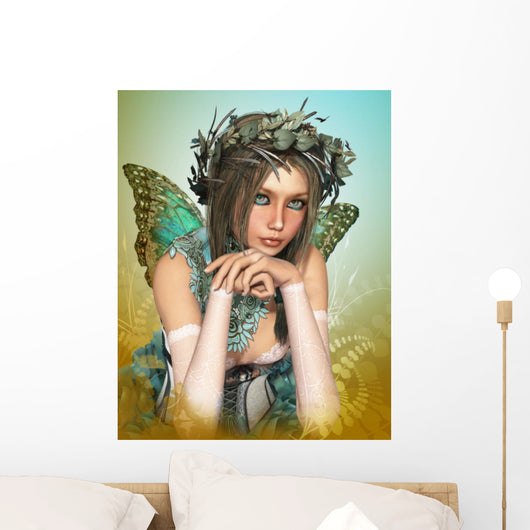 Butterfly Girl Wall Mural