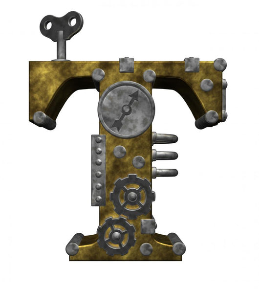 Steampunk Letter T Wall Decal