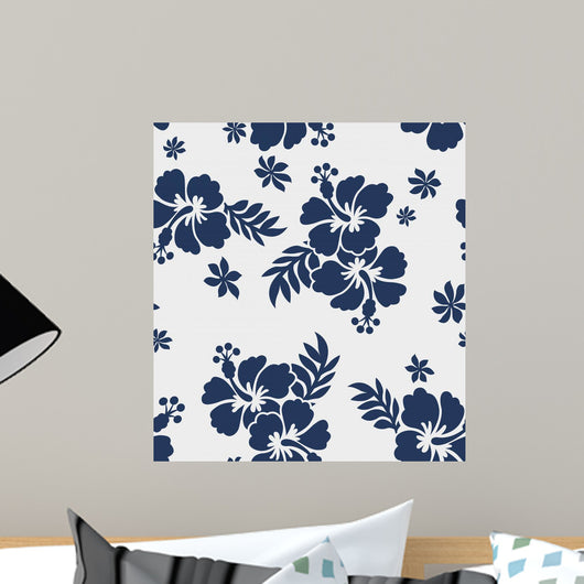 Hibiscus Pattern Wall Decal