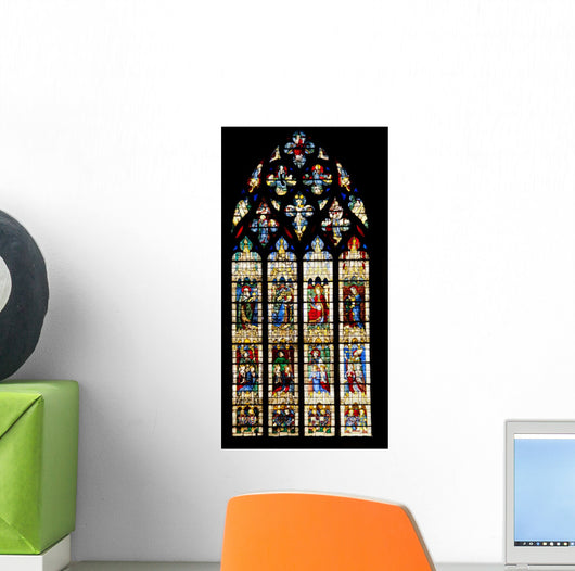 Vitrages of Famous Notre Dame Cathedral Wall Mural
