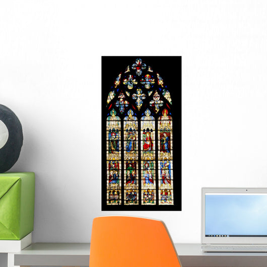 Vitrages of Famous Notre Dame Cathedral Wall Mural