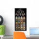 Vitrages of Famous Notre Dame Cathedral Wall Mural