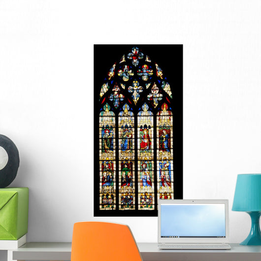 Vitrages of Famous Notre Dame Cathedral Wall Mural