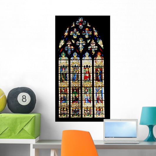 Vitrages of Famous Notre Dame Cathedral Wall Mural