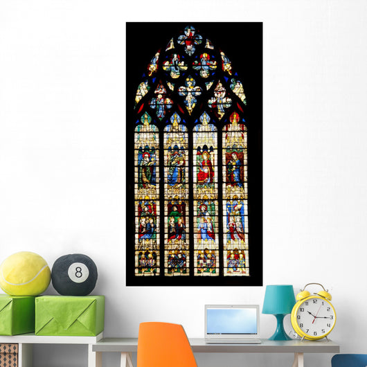 Vitrages of Famous Notre Dame Cathedral Wall Mural