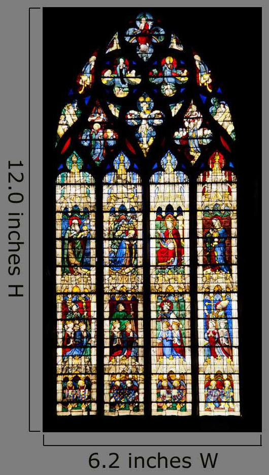 Vitrages of Famous Notre Dame Cathedral Wall Mural