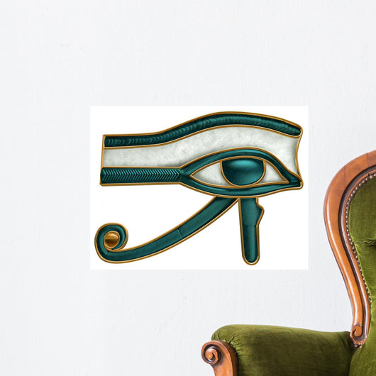 Green Egyptian Eye Wall Decal